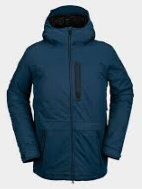 Volcom Deadly Stones Insulated Snowboard Ski Jacket Blue Size Small